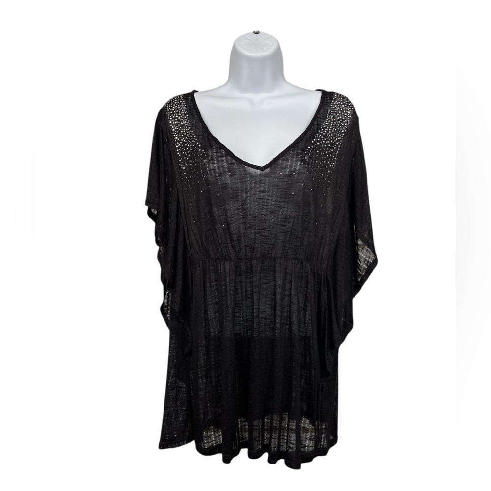 🔥Deb semi-sheer blouse 19” p2p